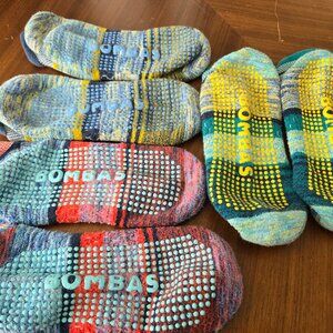 Bombas Lot‎ Of 3 Gripper Ankle Socks Size Large (Men 9.5-13, Women 11-13)